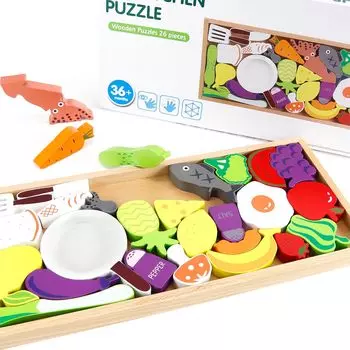 Играть здание образовательный название деревянный Монтессори головоломка играть образовательный для помещений образовательный деревянный деревянный без названия гравюры дом, блоки, игрушки,