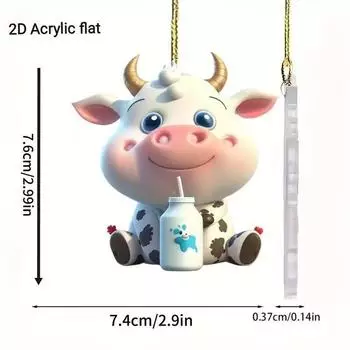 Игривая акриловая фигурка животного для рождественской елки и стильного домашнего декора