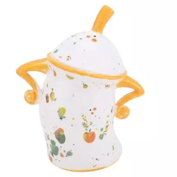 Игривая канистра с отношением ПВХ устойчивость к падениям банка для хранения чая с крышкой для кухни праздник разноцветный