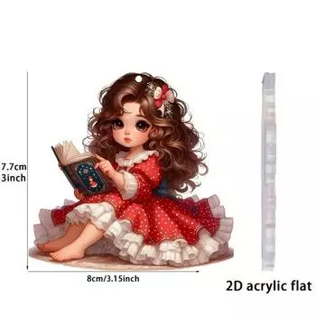 Игривое акриловое подвесное украшение для автомобиля с ярким мультяшным дизайном для стиля транспортного средства