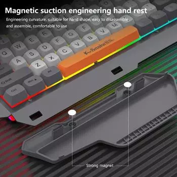Игровая 108-клавишная проводная клавиатура и мышь, костюм с RGB-лампой для атмосферы, настольный компьютер, ноутбук, компьютер для киберспорта, игровой механический A3
