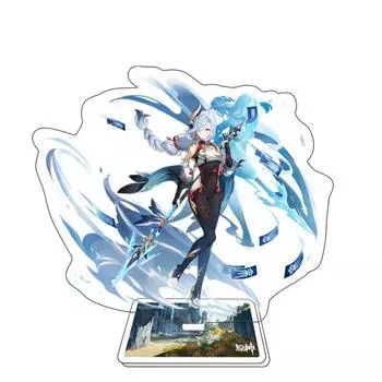 Игровая аниме-акриловая подставка для персонажей, 15 см, модель, акриловая подставка для фигурки, окрашенный декор стола, орнамент, подарок