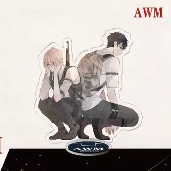 Игровая аниме-акриловая подставка для персонажей, акриловая подставка для фигурки, модель, окрашенный декор стола, орнамент, подарок