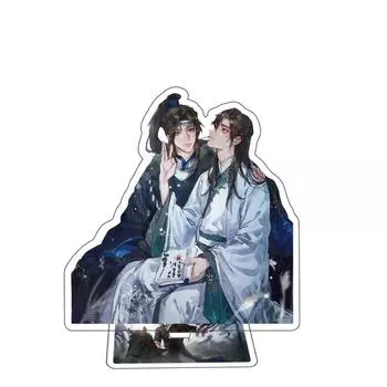 Игровая аниме-акриловая подставка для персонажей, акриловая подставка для фигурки, окрашенная настольная декорация, украшение, подарочная модель 15 см