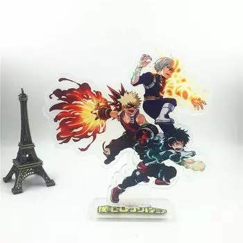 Игровая аниме-геройская академия, акриловая подставка для персонажей, брелок для ключей, акриловая подставка для фигурки, окрашенный декор стола, украшение, подарок