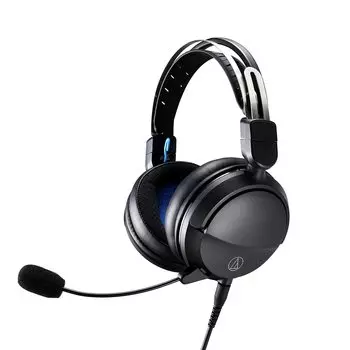 Игровая гарнитура Audio Technica ATH-GL3 BK/герметичного типа/ПК/PS4/PS5/коммутатор/Xbox One/съемный микрофон/3,5 мм стерео мини-штекер 4-полюсный/