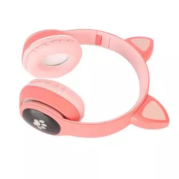Игровая гарнитура Cat Ear Bluetooth с поддержкой небольшой карты памяти, режимом LINEIN, игровые наушники со светодиодом