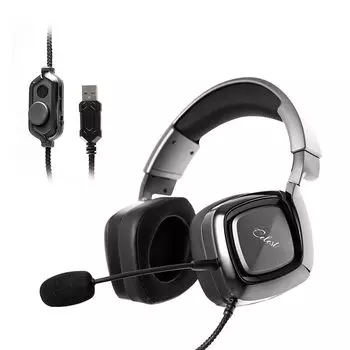Игровая гарнитура Celest Ogryn, совместимая с виртуальным объемным звуком, большой 50-мм драйвер, регулируемый всенаправленный микрофон с шумоподавлением, игровой режим