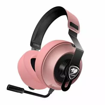 Игровая гарнитура COUGAR PHONTUM ESSENTIAL PINK с функцией шумоподавления и микрофоном, функция отключения звука CGR-P40NP-150 [] белый