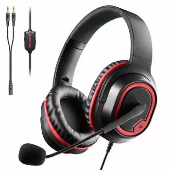 Игровая гарнитура ELECOM проводная бинауральная накладная 2 м легкая модель черная HS-G30BK