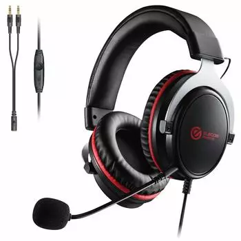 Игровая гарнитура ELECOM проводная бинауральная накладная 2 м модель черная HS-G40BK