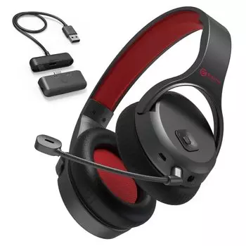 Игровая гарнитура ELECOM с функцией беспроводного микшера и USB-передатчиком 5.4 NINTENDO Функция отключения звука, черный, стандартный тип [PS / / SWITCH] HS-GMW70BK