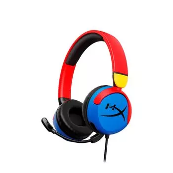 Игровая гарнитура HyperX Cloud Mini, проводная, откидная, с отключением звука, микрофоном, защитой от звука, вращающимися амбушюрами, разноцветная, 7G8F3AA