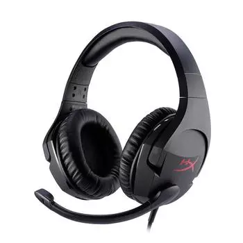 Игровая гарнитура HyperX Cloud Stinger, совместимая с PS4, легкая, черного цвета, гарантия 2 года, для работы дома, удаленной работы, видеоконференций, удаленной работы чёрный