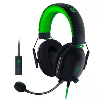 Игровая гарнитура Razer BlackShark V2 Special Edition со звуковой картой USB, аналоговый USB-динамик THX с титановым покрытием, 50 мм, однонаправленный микрофон, шум