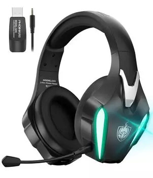 Игровая гарнитура с микрофоном Беспроводная гарнитура PS5 со сверхнизкой задержкой и функцией отключения звука Может использоваться непрерывно в течение 40 часов Гарнитура Fortnite