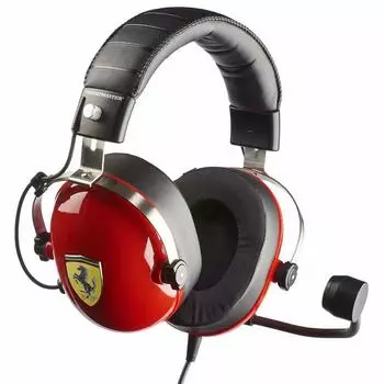 Игровая гарнитура с микрофоном Thrustmaster T.Racing Scuderia Ferrari Edition-DTS Red