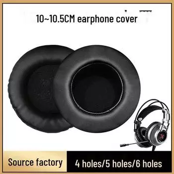 Игровая гарнитура с наушниками 10 см: Защитные чехлы из губки и кожи, сменные аксессуары 10,5 см 10cm regular 4-hole leather