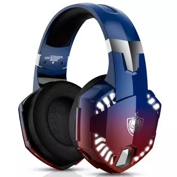 Игровая гарнитура YOTMS G2000 MAX, беспроводная гарнитура с микрофоном, 50-миллиметровый драйвер, глубокое усиление басов, стереошумоподавление, низкая задержка, 40 часов непрерывной работы