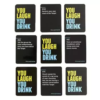 Игровая карта You Laugh You re Out Интерактивная забавная семейная настольная колода для командной игры Extreme Soul Party колода