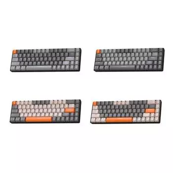 Игровая клавиатура K68, двухрежимная, 2,4G, Bluetooth-совместимая, 5,0, беспроводная механическая клавиатура для компьютерных телефонов