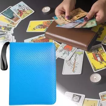 Игровая коллекция папка-держатель для карточек Большая вместимость Несколько отделений Компактный дизайн Портативная игра 4Grid красный