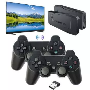 Игровая консоль Беспроводной контроллер 2,4 ГГц Встроенные 9 эмуляторов Более 20000 игр HDMI-совместимая ретро-игровая приставка Видеоигровой плеер Sets