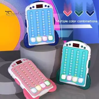 Игровая консоль Fast Push Rhythm Master со светодиодной подсветкой, электронная портативная музыкальная игрушка для снятия стресса, для детей и взрослых, интерактивная игра Beat Matching зелёный