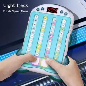 Игровая консоль Fast Push Rhythm Master со светодиодной подсветкой для снятия стресса с помощью электронного устройства зелёный