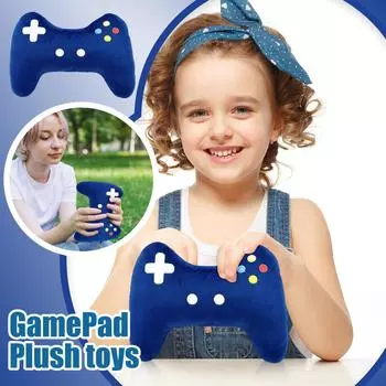 Игровая консоль, плюшевые игрушки, уютный мягкий домашний креативный геймпад, кукла, подушка для куклы