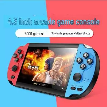 Игровая консоль PSP Handheld X7 с 4,3-дюймовым дисплеем и 8 ГБ памяти, в стиле ретро, с двумя джойстиками NES X7, 8GB storage