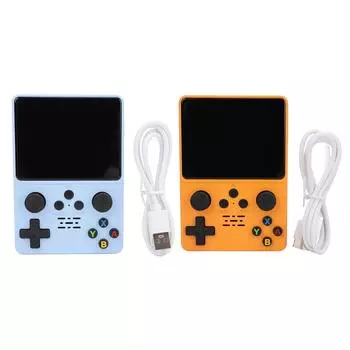 Игровая консоль R35s 3,5-дюймовый экран IPS HD 640x480 RK3326 1,5 ГГц поддерживает 20 основных симуляторов Dua Orange 64G