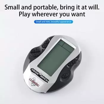 Игровая консоль с большим экраном, работающая от батареек, тренировка скорости реакции для детей, взрослых, пожилых людей, портативная обучающая игровая машина, игрушка на день рождения чёрный