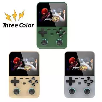 Игровая консоль X6, игровая консоль в стиле ретро, 3,5/4 дюйма, IPS экран, портативный портативный игровой плеер, 10000+ классических игр, подарки для детей серебряный