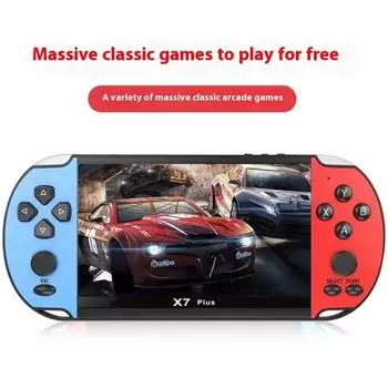 игровая консоль X7 игровая консоль X7PLUS 8G портативная игровая консоль игровая консоль psp аркадная игровая консоль X7/4.3 inch (built-in 7000 games) как