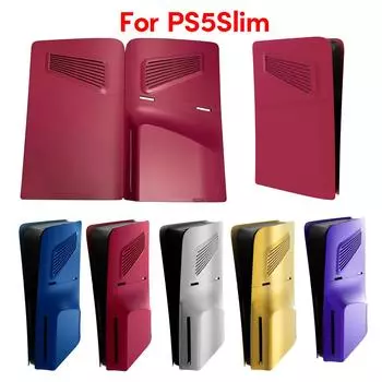 Игровая консоль Жесткая панель с вентиляционным отверстием для PS 5 Slim Disc Edition Host Лицевая панель Крышка Сменные аксессуары фиолетовый