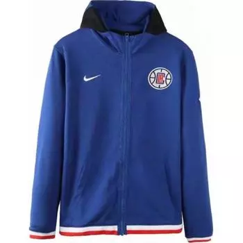 Игровая куртка Nike X NBA Dri-Fit Quick Change с капюшоном и молнией Детские куртки Синяя 3Z2B7FEKU-CLI L