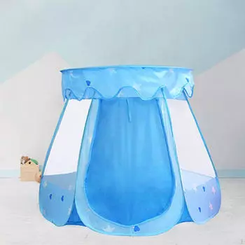 Игровая палатка шестиугольная детская комната украшение для детей для игр в помещении и на открытом воздухе синий синий