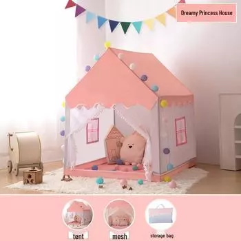 Игровая палатка «Замок принцессы» для девочек - Маленький игровой домик для детей розовый