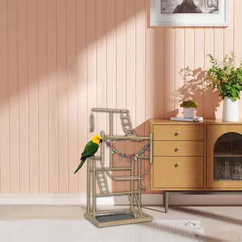 Игровая площадка для попугаев, игровая клетка для лазанья, аксессуары, игровой центр для птиц