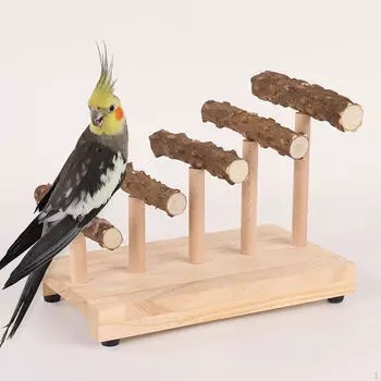 Игровая площадка для попугаев, игровая площадка для птиц, переносной центр развлечений, деревянная подставка для канареек