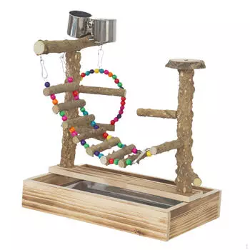 Игровая площадка для попугаев Манеж для попугаев Лестница Клетка Аксессуары для попугаев Жевательные игрушки Жердочка Играть