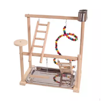 Игровая площадка для попугаев Попугаи Игровой стенд Тренажерный зал Лазалки Манеж Тренировка Птичья жердочка Птицы