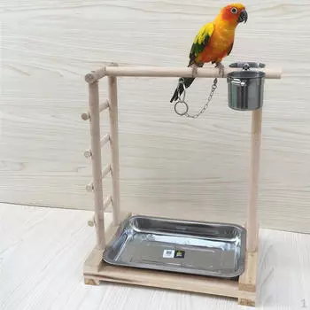 Игровая площадка для птиц-попугаев, тренажерный зал Perch с лестницами для упражнений и игр