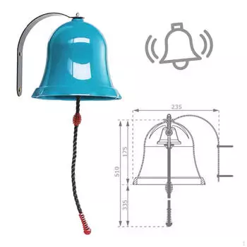 Игровая площадка Подвесной колокольчик Игрушка 51x23.5см Мальчики Девочки Подарочный игровой набор Творческий Ролевые игры на открытом воздухе