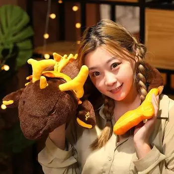 Игровая плюшевая кукла Genshin Impact, подушка ZHONGLI, аксессуары для косплея с героями мультфильмов, реквизит 70cm