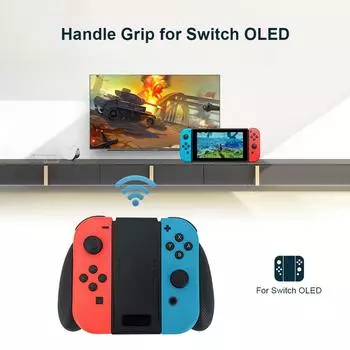 Игровая ручка-контроллер для Nintendo Switch OLED Gamepad Joypad Support Bracket Gaming Holder Joystick Accessories белый