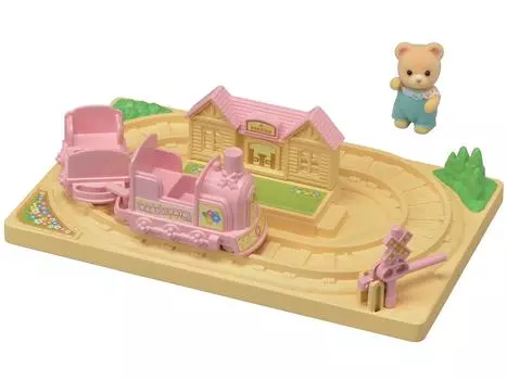 Игровое оборудование для детского сада Sylvanian Families Поезд Поппо Сертификация ST Mark Для детей от 3 лет и старше Игрушечный кукольный домик Sylvanian Families EPOCH [Милый набор]