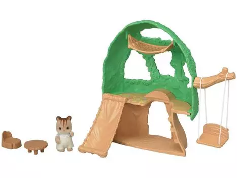 Игровое оборудование для детского сада Sylvanian Families, деревянная комната, сертификат ST Mark, для детей от 3 лет и старше, игрушечный кукольный домик Sylvanian Families EPOCH [милый набор]
