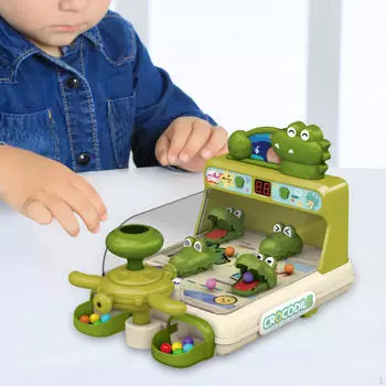 Игровой автомат «Крокодил» Электронная настольная игра, настольная игра, подарок на вечеринку, взаимодействие зелёный